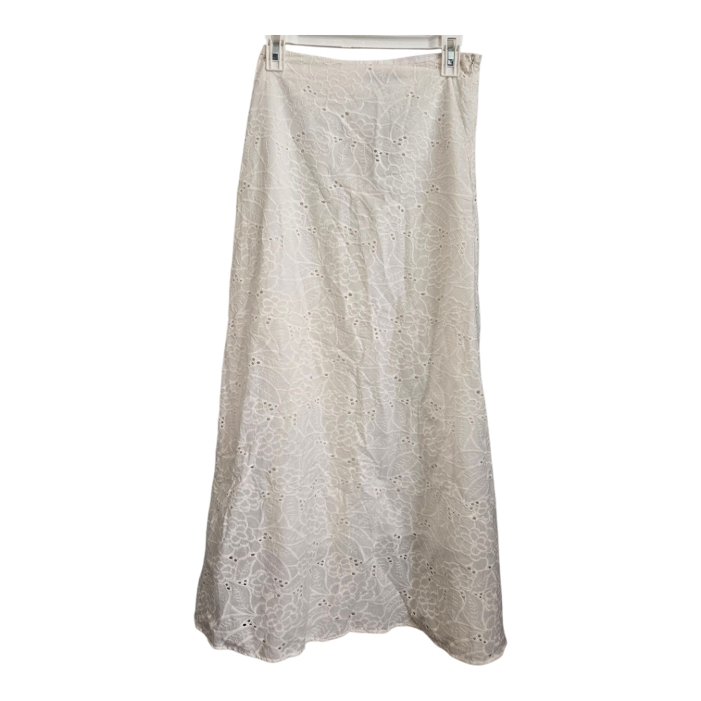 Steve Madden Amalia Eyelet Embroidered Cotton Maxi Skirt, Small - Picture 7 of 7